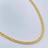 Cadena Cubana 2.65gr / 45cm / 2.2mm Oro Amarillo +1 18K &