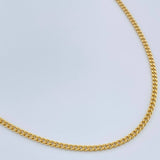 Cadena Cubana 3gr / 60.6cm / 1.5mm Oro Amarillo +1 18K &