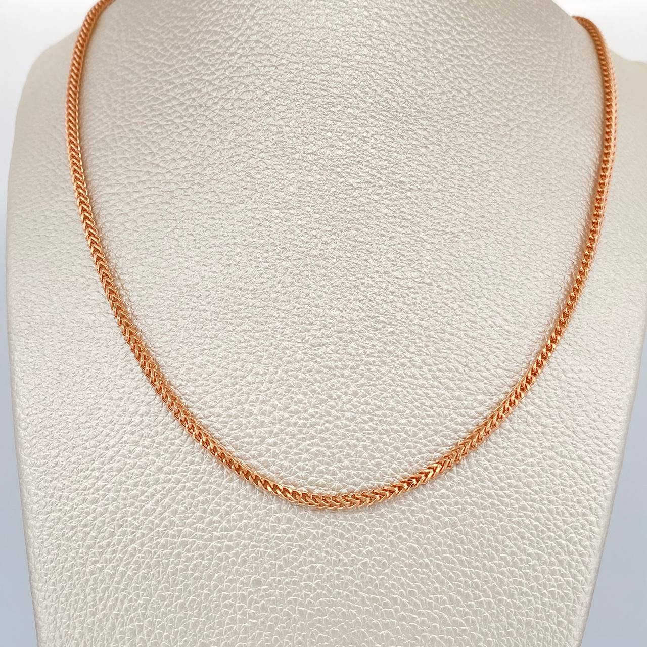 Cadena Franco 8.8gr / 60cm / 2.28mm Oro Rosa +3 18K %