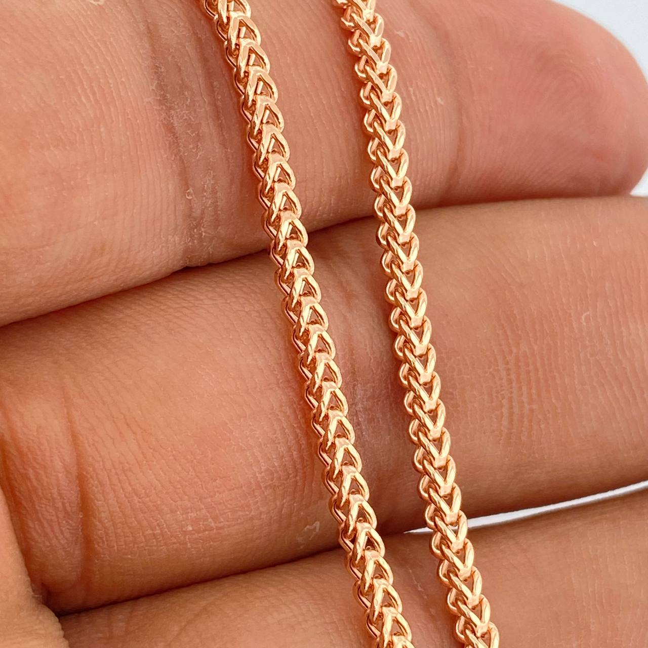 Cadena Franco 8.8gr / 60cm / 2.28mm Oro Rosa +3 18K %