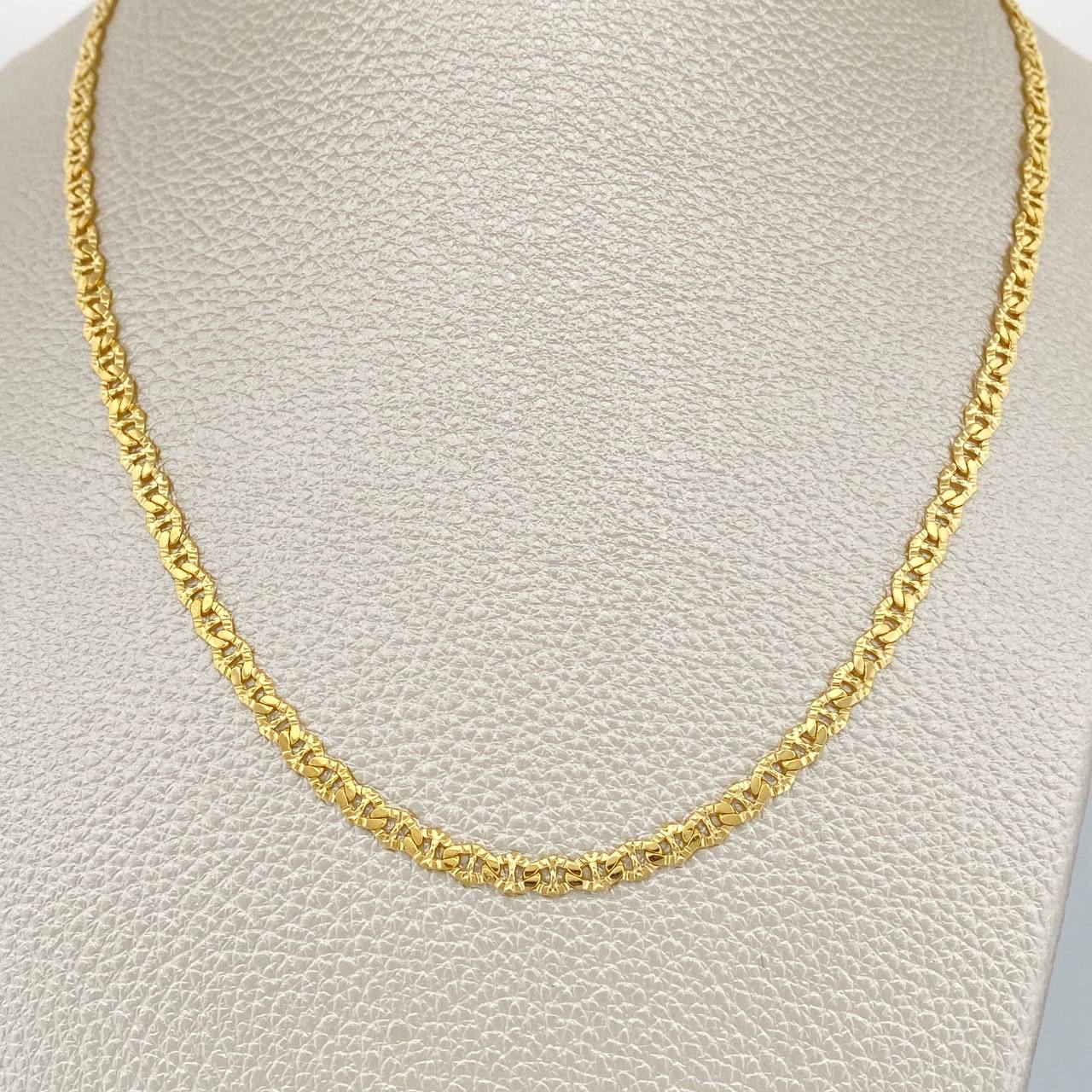 Cadena Escalera Plana 7.35gr / 65.3cm / 3.55mm Oro Amarillo +3 18K &