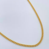 Cadena Cubana 2.95gr / 59.6cm / 1.5mm Oro Amarillo +1 18K &