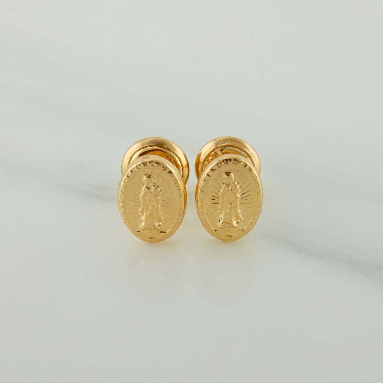 Topos Virgen De Guadalupe 0.6gr / 2.1mm Oro Amarillo 18K &