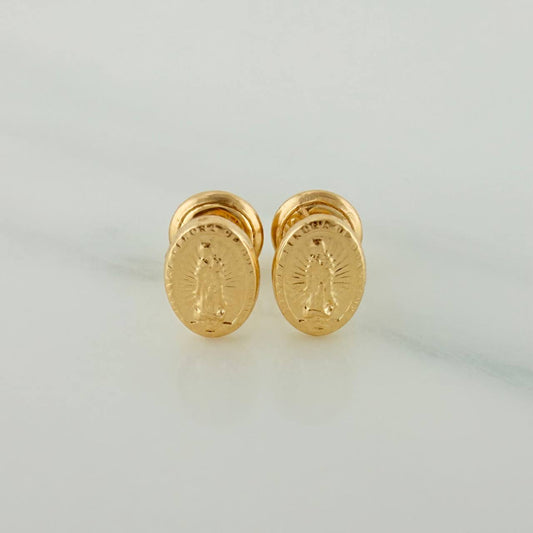 Topos Virgen De Guadalupe 0.6gr / 2.1mm Oro Amarillo 18K &