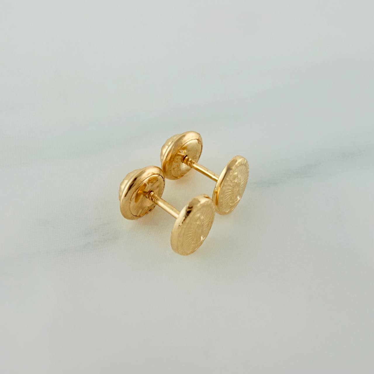 Topos Virgen De Guadalupe 0.6gr / 2.1mm Oro Amarillo 18K &