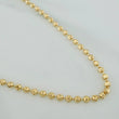 Cadena Militar Media Luna 15gr / 61cm / 4mm Oro Amarillo Nac.Esp. 18K $