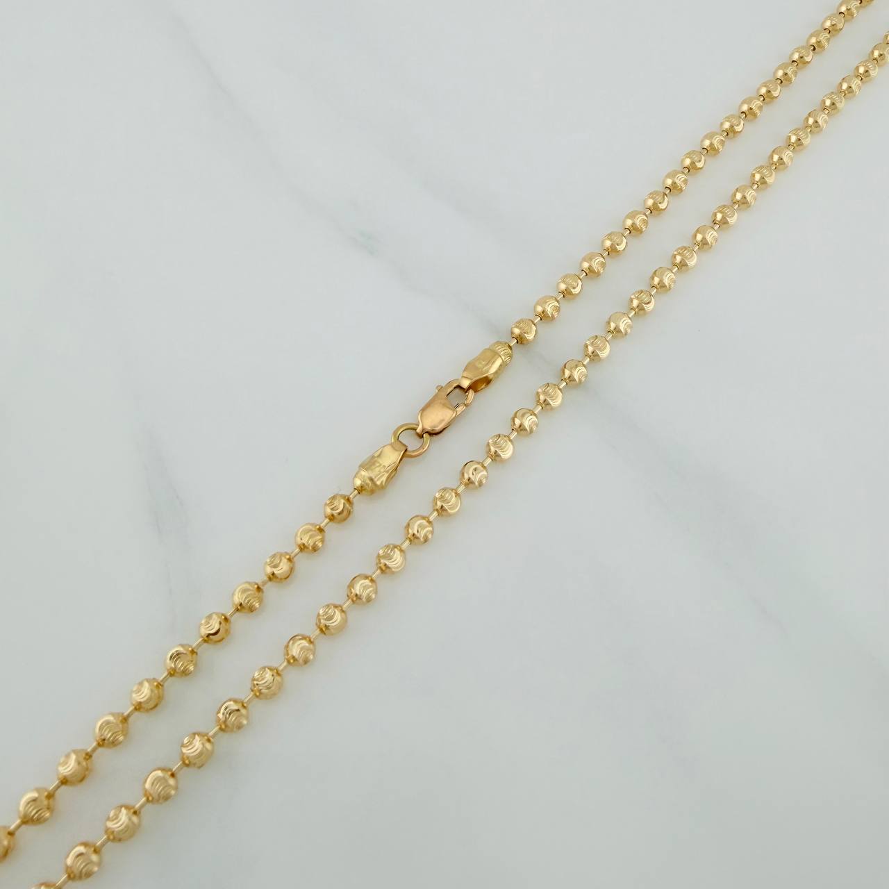 Cadena Militar Media Luna 10 g / 41.5 cm / 3 mm Oro Amarillo 18K