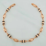 Pulso Rustico Corona 5.2gr / 21.1cm / 4.75mm Oro Rosa 18K $