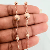 Pulso Tipo Militar 3.8gr / 19.8cm / 5mm - 8mm Oro Rosa 18K $