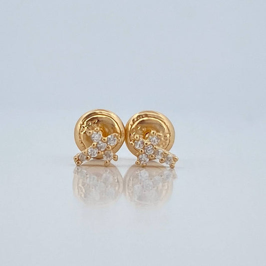 Topos Cruz 0.8gr / 6.3mm Oro Amarillo 18K &