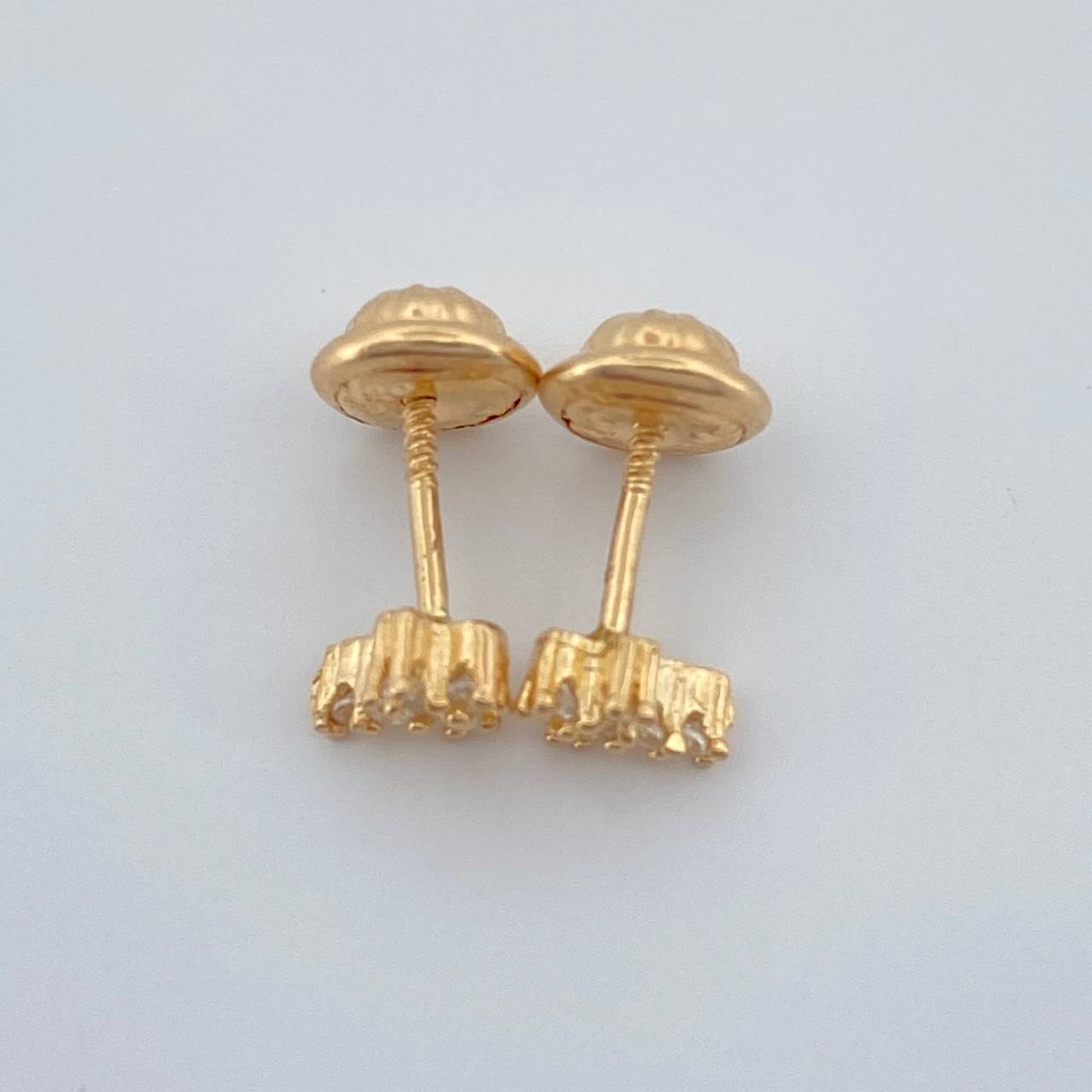 Topos Cruz 0.8gr / 6.3mm Oro Amarillo 18K &