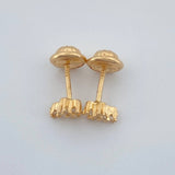 Topos Cruz 0.8gr / 6.3mm Oro Amarillo 18K &