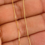 Cadena Veneciana 0.95gr / 50cm / 0.53mm Oro Amarillo +3 18K &