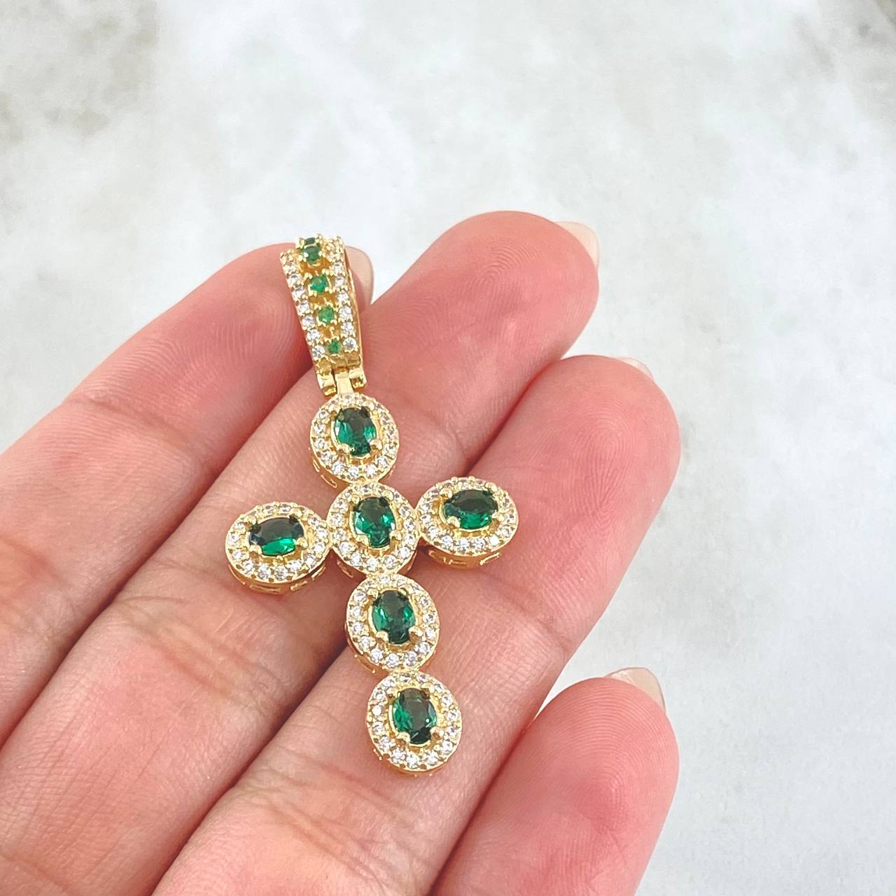 Dije Cruz Tupida 5.5gr / 4.5cm / Oro Amarillo 18K