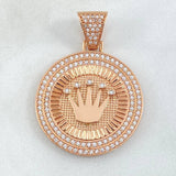 Dije Medalla Corona 10gr / 4cm / Oro 18K