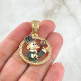 Dije Circulo Pato Inspirado 8.85gr / 4cm / Oro 18K