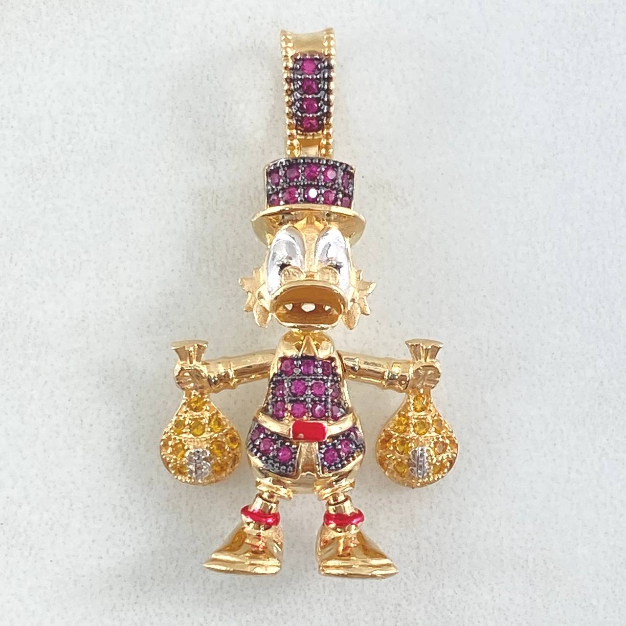 Dije Pato Bolsas de Dinero 6.1gr / 3.4cm / Oro 18K