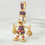 Dije Pato Bolsas de Dinero 6.1gr / 3.4cm / Oro 18K