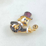Herraje Pato Inspirado 4.5gr / 2cm / Oro 18K
