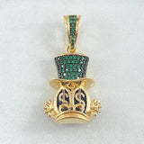 Dije Cara Pato Dinero 6.5gr / 3cm / Oro 18K *