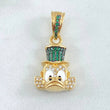 Dije Cara Pato Dinero 4.65gr / 2.5cm / Oro 18K *