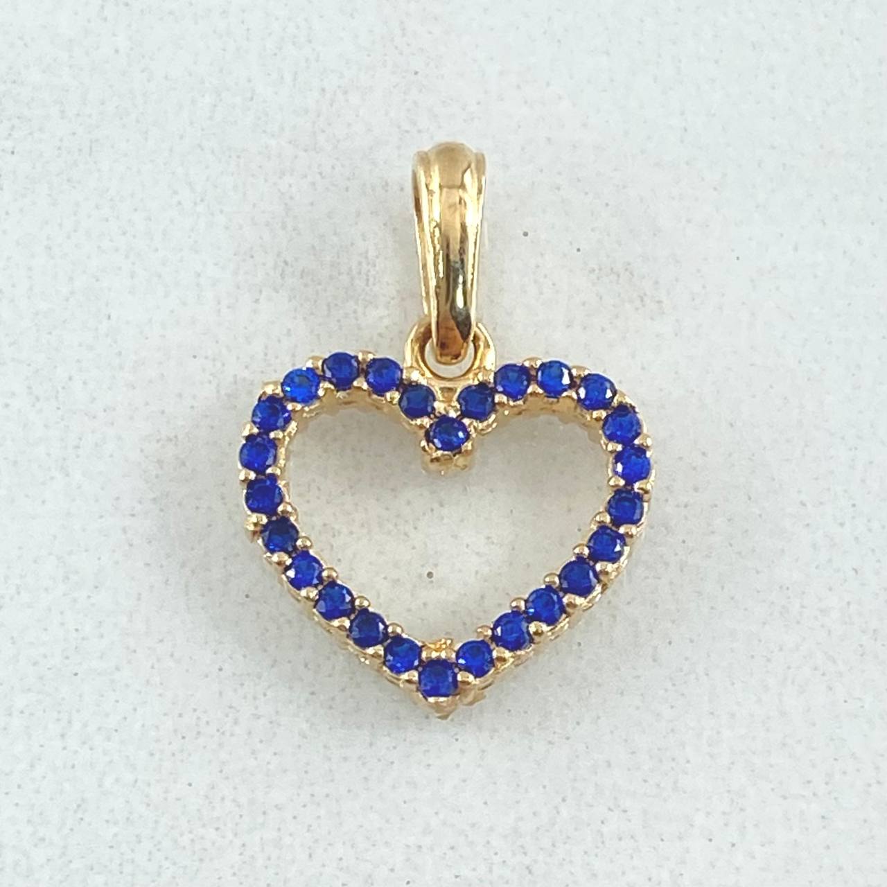 Dije Corazón Doble Faz 1.5gr / 2cm / Oro 18K
