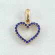 Dije Corazón Doble Faz 1.5gr / 2cm / Oro 18K