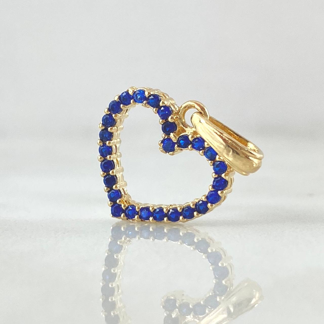 Dije Corazón Doble Faz 1.5gr / 2cm / Oro 18K