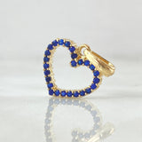 Dije Corazón Doble Faz 1.5gr / 2cm / Oro 18K