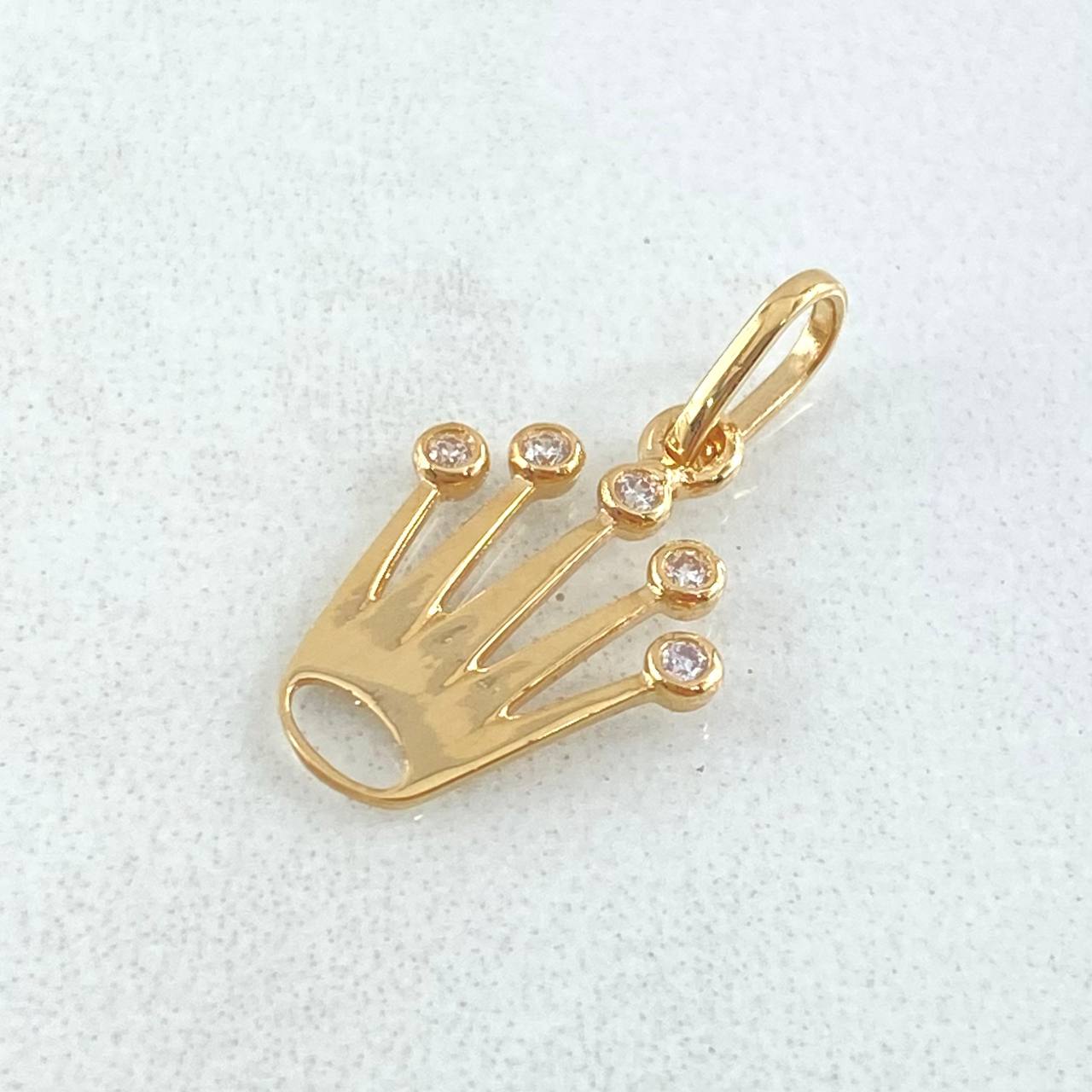 Dije Corona 0.75gr / 2cm / Oro 18K