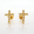 Topos Cruz Tupida 0.95gr / 10.3mm Oro Amarillo 18K *