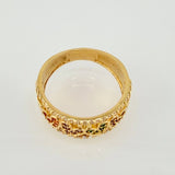 Anillo Corazones 4.1gr / T7 / Oro Amarillo 18K