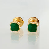 Topos Trebol 0.75gr / 5.2mm Oro Amarillo 18K ©