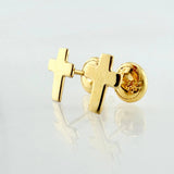 Topos Cruz 0.7gr / 7.6mm Oro Amarillo 18K