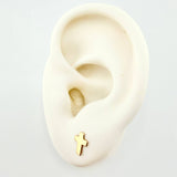 Topos Cruz 0.7gr / 7.6mm Oro Amarillo 18K