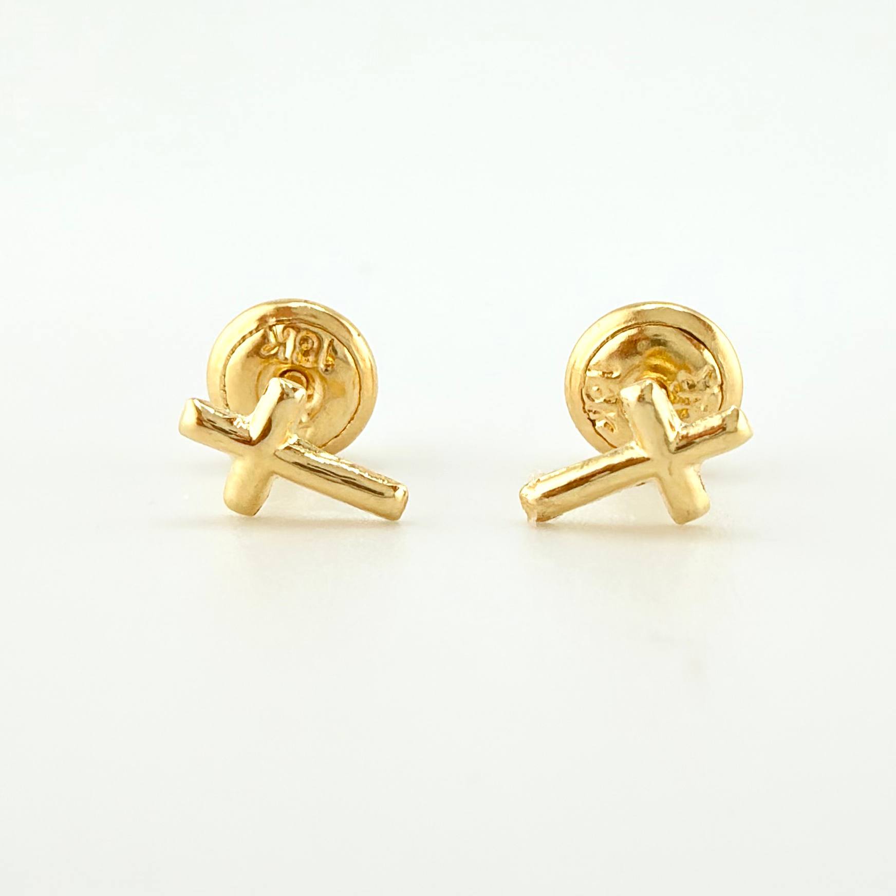 Topos Cruz 0.5gr / 7.1mm Oro Amarillo 18K ©
