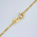 Cadena Figaro 1.1gr / 50cm / 1.25mm Oro Amarillo +1 18K %