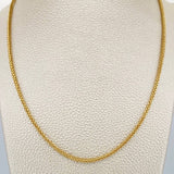 Cadena Franco 4.5gr / 51.7cm / 1.98mm Oro Amarillo +3 18K %