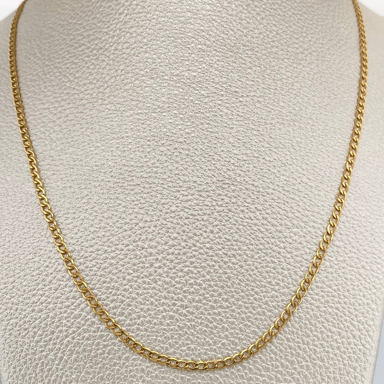 Cadena Cubana  2.85gr / 49.7cm / 2.49mm Oro Amarillo +1 18K %