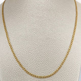 Cadena Cubana  2.85gr / 49.7cm / 2.49mm Oro Amarillo +1 18K %