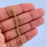 Cadena Cubana  2.85gr / 49.7cm / 2.49mm Oro Amarillo +1 18K %