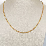 Cadena Figaro 3.9gr / 63.2cm / 2.46mm Oro Amarillo +1 18K %