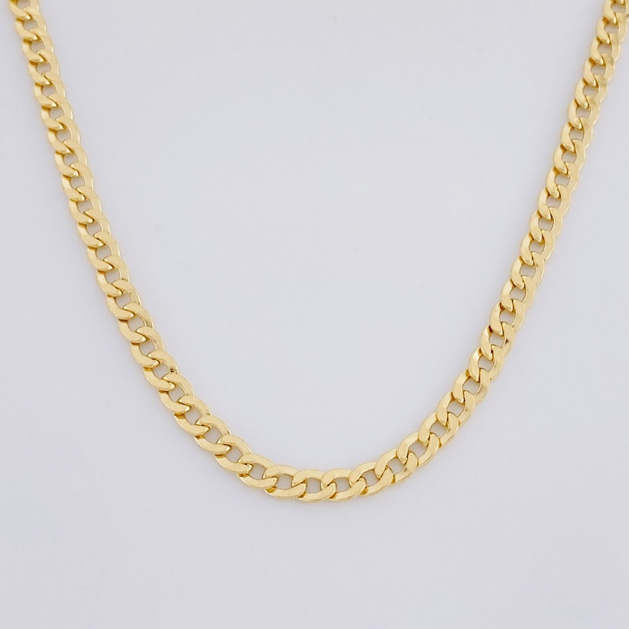 Cadena Cubana 4.2g / 45cm / 2.8mm Oro Amarillo 18K