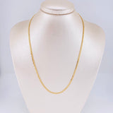 Cadena Cubana 4.2g / 45cm / 2.8mm Oro Amarillo 18K