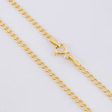 Cadena Cubana 1.9g / 45cm / 2.3mm Oro Amarillo 18K