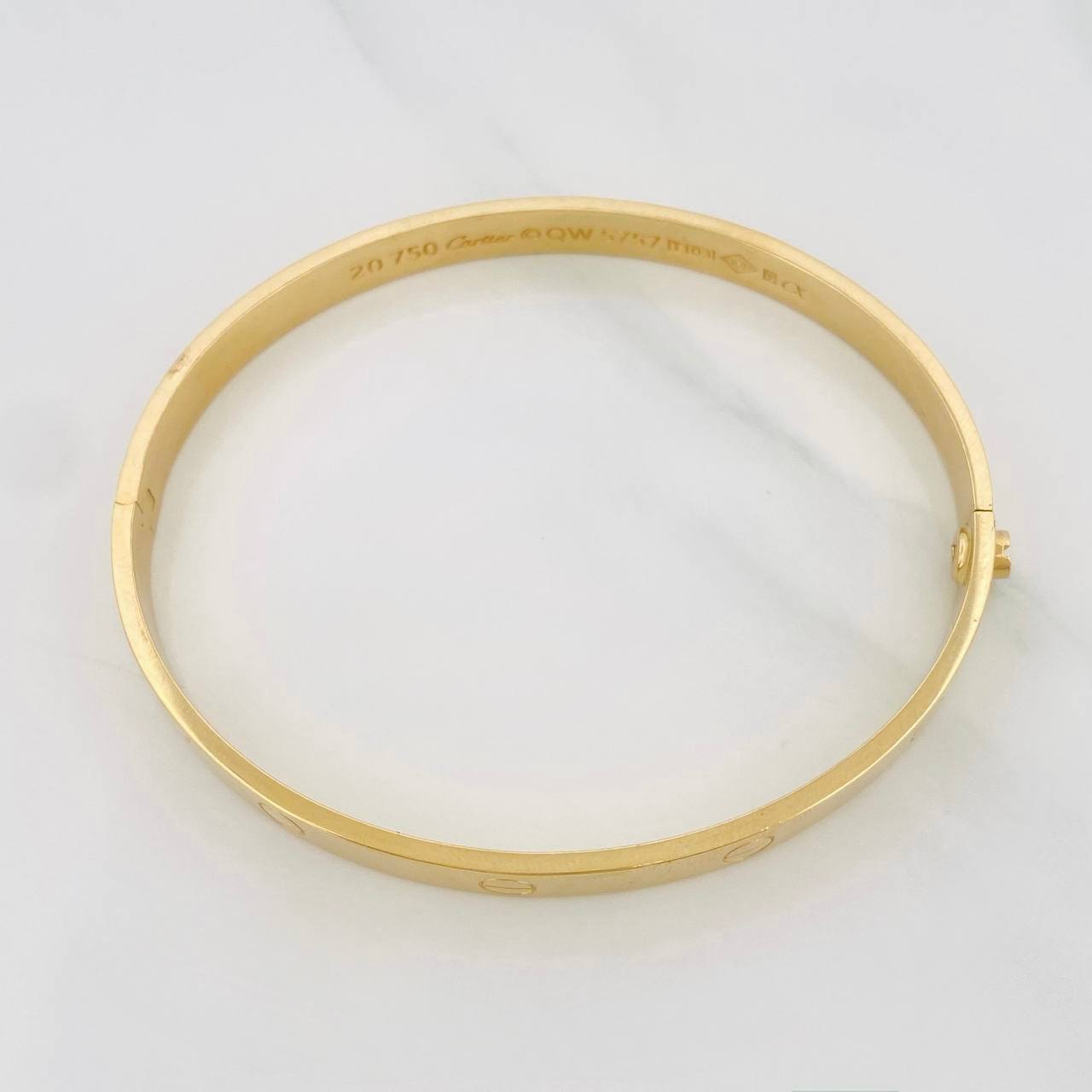 Pulso Aro Tornillo 7.5 g / 20 cm / 6.15 mm Oro Amarillo 18K