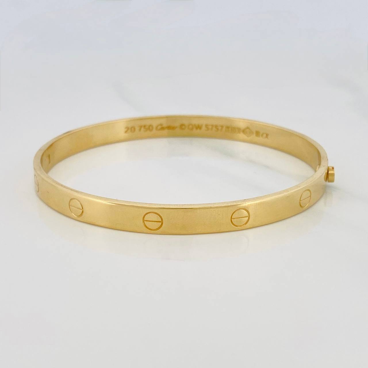 Pulso Aro Tornillo 7.5 g / 20 cm / 6.15 mm Oro Amarillo 18K