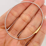 Pulso Aro Diamantado 2.55 g / 17 cm / 1.65 mm Oro Blanco 18K