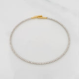 Pulso Aro Diamantado 2.55 g / 17 cm / 1.65 mm Oro Blanco 18K