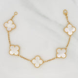 Pulso Aro Seguido Trebol 9.45 g / 17.05 cm / 2.1 mm Oro Amarillo 18K